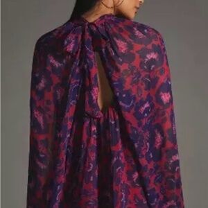 Maeve by Anthropologie Purple and Fuchsia Top